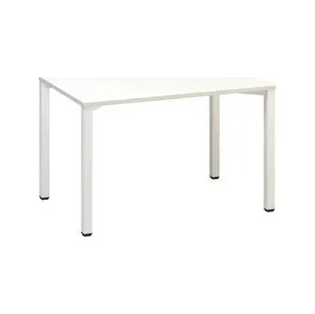 Kancelářský stůl Alfa 200, 120 x 80 x 74,2 cm, rovné provedení, dezén bílá, RAL9010