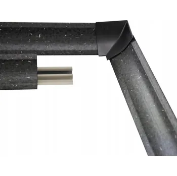 soklová lišta Přechodová lišta k pracovní desce Korner černá matná 150 cm 23 mm