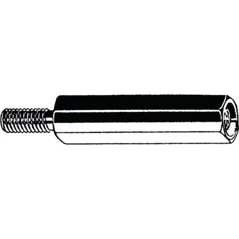 Matice Distanční sloupek s vnitřním závitem a vnějším závitem, typ H1202 Automatová ocel Pravý Pozinkované |6| M6X14X10