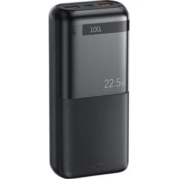 Powerbanka Powerbanka Remax 20000 mAh 20W+22,5W s LCD displejem, černá RPP-72