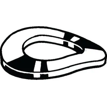 Prohnutá pružná podložka DIN 137 A Pružinová ocel DIN267-26 M7