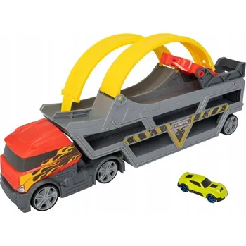 autíčko Teamsterz multifunkční transportér s 1 autíčkem a loopingem