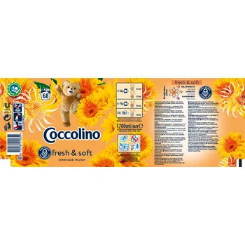 Aviváž Tekutá aviváž Coccolino Orange Rush 68 praní 1,7 l