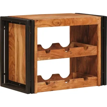 Stojan na víno Regál na víno Hnědý 100 x 45 x 33 cm Masivní Akáciové Dřevo
