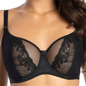 Podprsenka GAIA Měkká podprsenka balkonetka s kosticemi Ada 1026 černá 75D