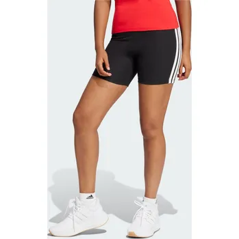 ADIDAS Šortky Essentials 3-Stripes High Waisted Biker S BÍLÁ|VÍCEBAREVNÁ|ČERNÁ