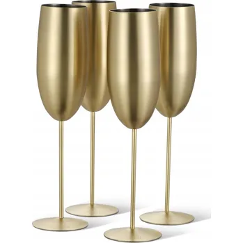 Sklenice Skleničky na šampaňské , skleničky na vodu O&S Golds6 žluté 280ml 4 ks