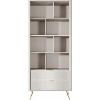 Komoda Regál 193 cm béžový moderní design police zásuvky