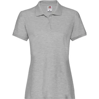 Dámské tričko Fruties Dámské tričko s límečkem Jixick světle šedá L