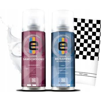 autokoberec Sada autolaků ve spreji + Bezbarvý FORD FROZEN WHITE H7