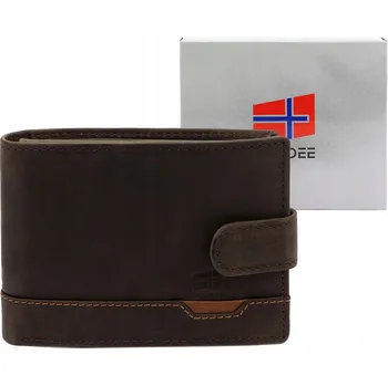 Peněženka NORDEE peněženka přírodní kůže hnědá - muž