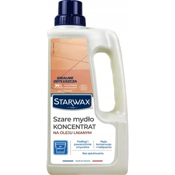 Čistič podlahy Čistič na podlahy s šedým mýdlem, koncentrát s lněným olejem 1 l Starwax