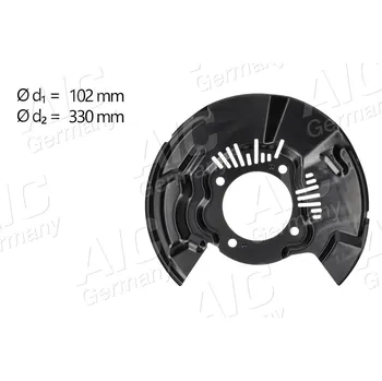 Brzdový kotouč Ochranný plech proti rozstřikování, brzdový kotouč A.I.C. 70740