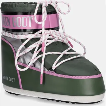 Dámská obuv Sněhule Moon Boot MB ICON LOW SPACE RACING zelená barva, 80D1409650 GH01, 42/44, 77X