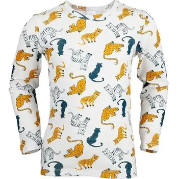 Pleas Dětské tričko s dlouhým rukávem přírodní bílá 116 (183842-102-116)