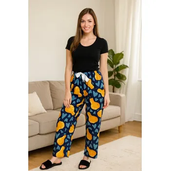 Veselé dámské volné kalhoty, domácí kalhoty RM3 - Hruška