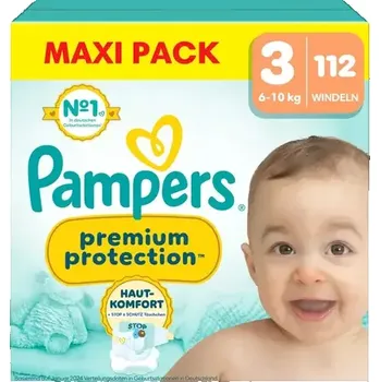 Plena Pampers Premium Protection Midi 6-10 kg (112 ks) (8700216664585)