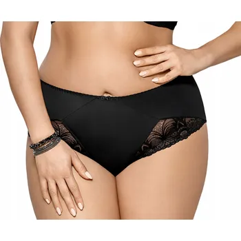 Kalhotky Dámské kalhotky Gorsenia K426 Kalhotky černé 3XL