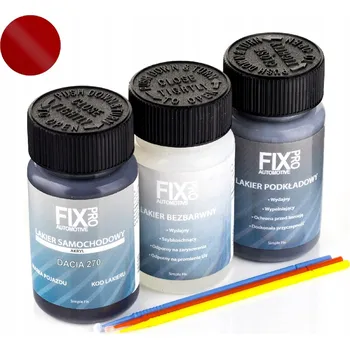 barva a nátěr na dřevo FixPro AUTO LAK DACIA 270 + ZÁKLADNÍ NÁTĚR + BEZBARVÝ LAK 50ml