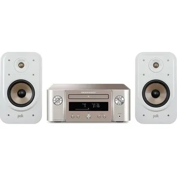 Hi-Fi systém MARANTZ MCR612 DAB + repro Polk S20E-WH stříbrný/zlatý