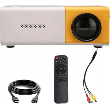 Projektor PŘENOSNÝ PROJEKTOR MINI LED PROJEKTOR FULL KOMPLET DÁLKOVÉ OVLÁDÁNÍ A NAPÁJECÍ ADAPTÉR HD USB