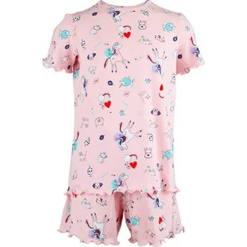 Dívčí pyžamo Pleas Dívčí krátké pyžamo světle růžová 116 (183854-504-116)