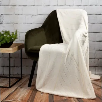 Přehoz na lůžko Deka LOTOS 1 bílo-zlatá