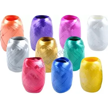 Vánoční dekorace Stuha vázací 20 m hladká (vajíčko) 0,5 cm x 20 m červená [1 ks] (5660058-CE)