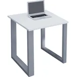 VCM Stůl Lona 80x80 U-nohy, bílý 486864