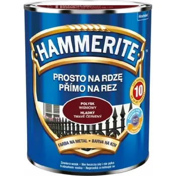 barva na kov Barva Hammerite přímo na rez, višňová lesklá, 0,7l