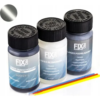 barva a nátěr na dřevo FixPro AUTO LAK AUDI LX1Y + ZÁKLADNÍ NÁTĚR + BEZBARVÝ LAK 50ml