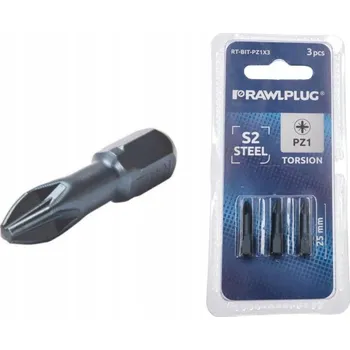 Bit Bity Rawlplug Pozidriv 25 mm 3 ks