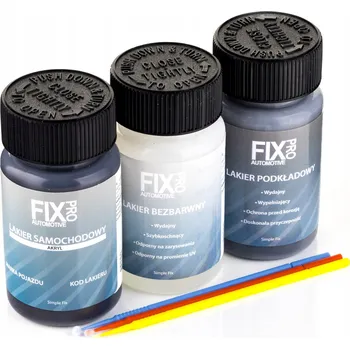 barva a nátěr na dřevo FixPro AUTO LAK PEUGEOT EKQD + ZÁKLADNÍ NÁTĚR + BEZBARVÝ LAK 50ml