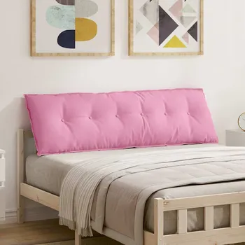 Polštář vidaXL Polštář na záda Růžová 160 x 19 x 50 cm textil