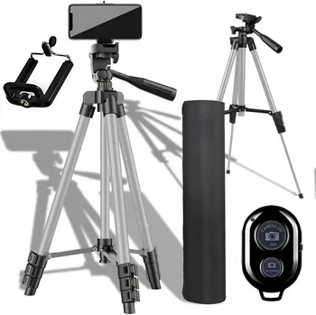 Stativ FOTOGRAFICKÝ STATIV TRIPOD PRO FOTOAPARÁT KAMERU TELEFON VYSOKÝ 4V1 168 CM