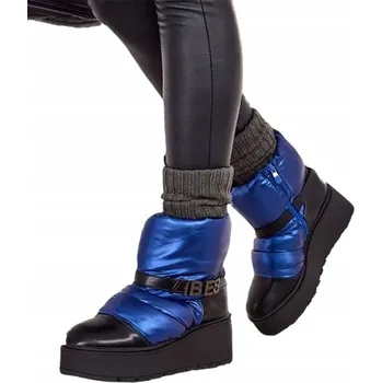 Dámská zimní obuv MODRÉ DÁMSKÉ SNĚHULE FIGIOR 38