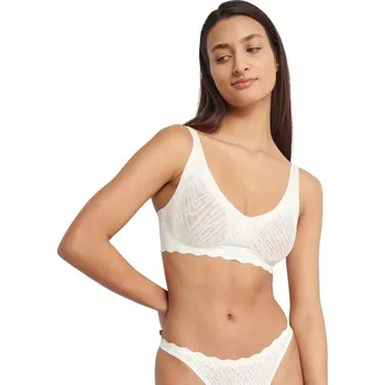 Podprsenka Bezešvá podprsenka BEZ KOSTIC Sloggi ZERO Feel Bliss Soft Bra bílá L