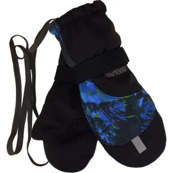 Rukavice ROCKINO Softshellové zateplené dětské rukavice, černomodré Velikost: vel.3