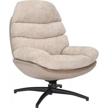 Křeslo Otočné designové lounge křeslo GISELLE béžové