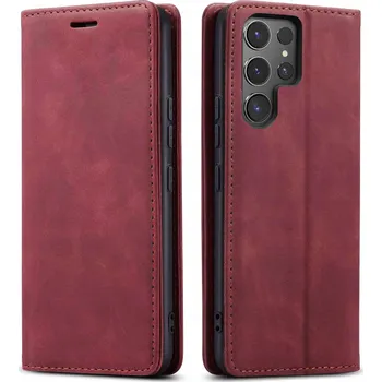 Pouzdro na mobilní telefon POUZDRO KOŽENÉ SHEEP MAGNETICKÉ SKIN PRO SAMSUNG S23 ULTRA