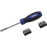 KUBIS Procraft 02-08-0209 Šroubovák 8 v 1 v pouzdře, SL5, 6 мм, PH1, 2, PZ1, 2, T15, 20, CrV6150, HRC 51-54