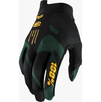 Moto oblečení rukavice iTRACK, 100% - USA (šedá camo)