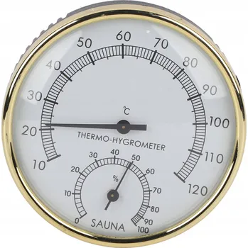 TEPLOMĚR VLHKOMĚR BOROVICE DO SAUNY MĚŘENÍ VLHKOSTI