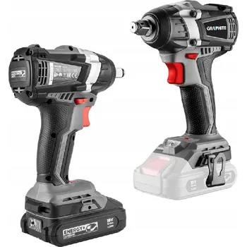 Rázový utahovák GRAPHITE 18V bezkartáčový 300 Nm 1/2"