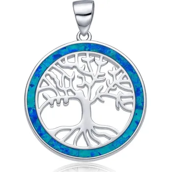 Přívěsek MOISS stříbrný přívěsek STROM ŽIVOTA OPÁL