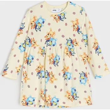 Dívčí oblečení Sinsay - Šaty Bluey - krémová - 224BB-01X - 224BB-01X-86