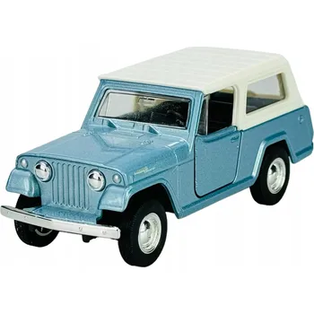 autíčko WELLY OLD TIMER 1967 JEEP JEEPSTER COMMANDO STATION WAGON MODRÝ 1:34