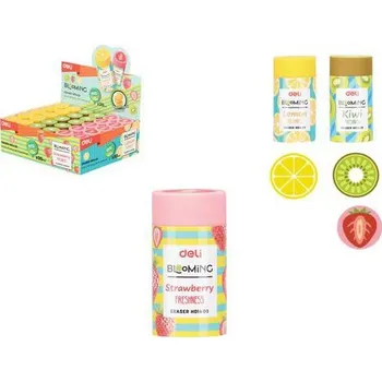 Pryž Guma mazací DELI BLOOMING, mix, 30ks