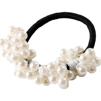 J&W Dámská gumička do vlasů Staile bílo-černá Univerzální