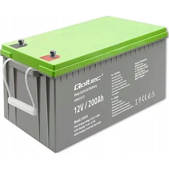 Trakční baterie GELOVÝ AKUMULÁTOR PRO HLUBOKÉ VYBÍJENÍ QOLTEC LONGLIFE 12V 200AH ŽIVOTNOST 12 LET